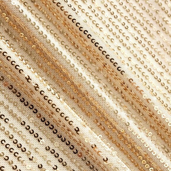 Gold Party Women's Sequin V-Neck Sleeveless Tank Top - Picture 8 of 8